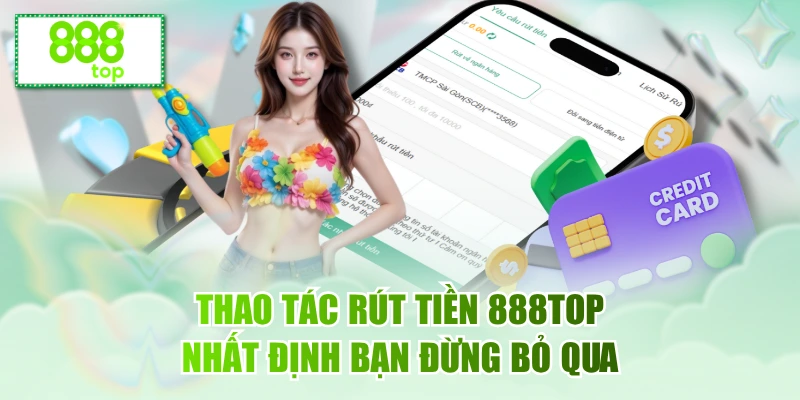 Thao tác rút tiền 888TOP nhất định bạn đừng bỏ qua