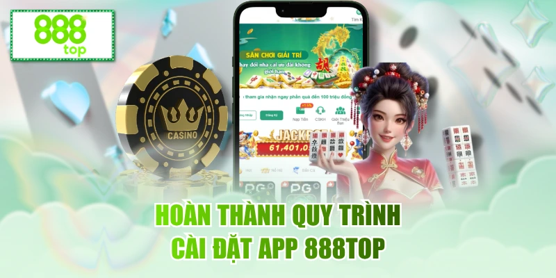 Hoàn thành quy trình cài đặt ứng dụng trên smartphone